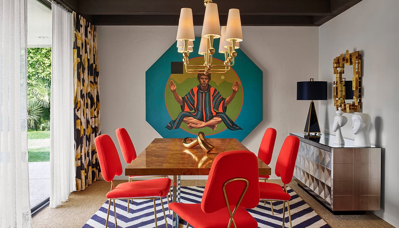 Gene Autry Room Orange Dining Chairs